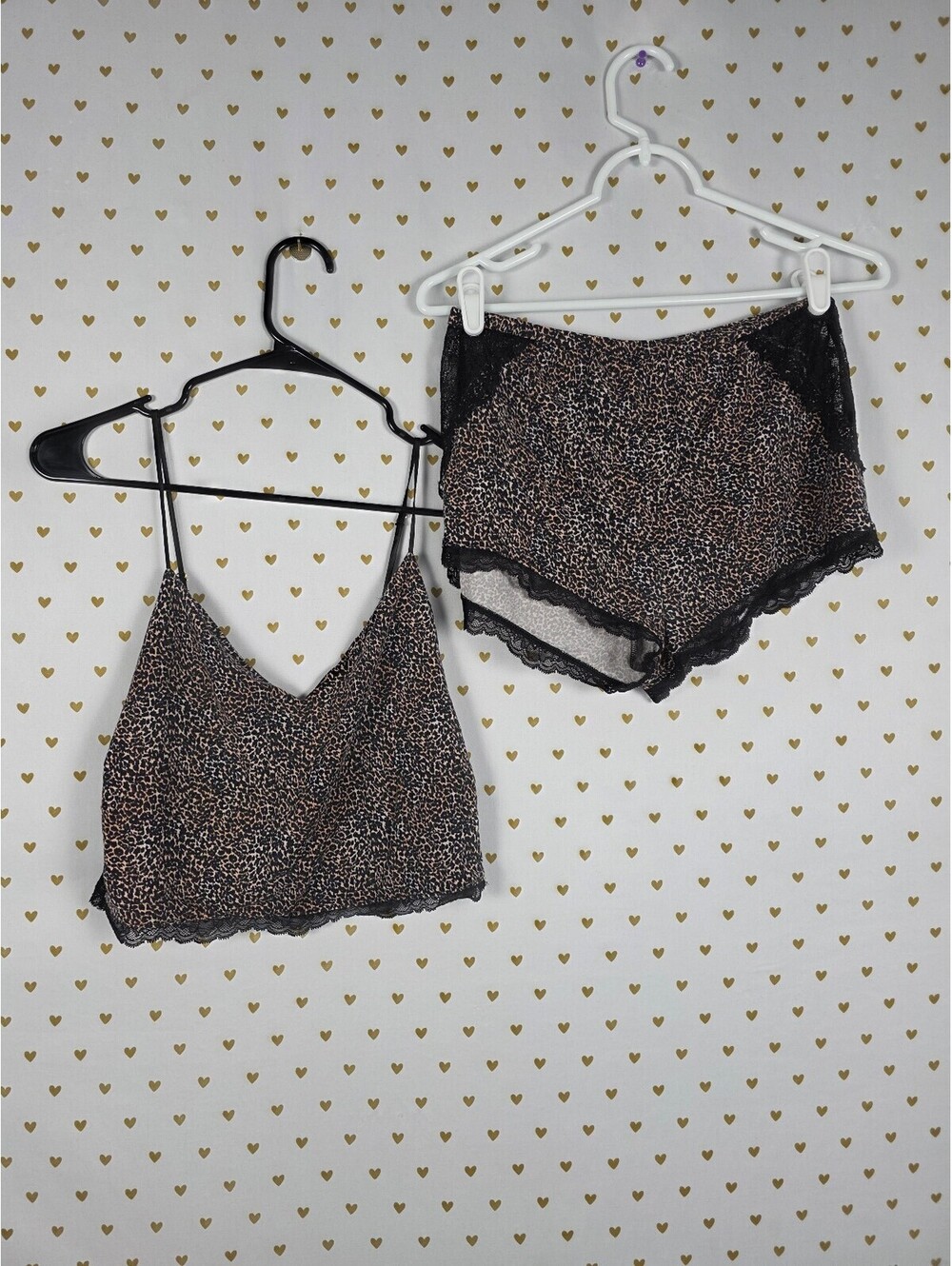 Victorias Secret Sleep SET 2pc Outfit Pajama Tank Shorts Medium